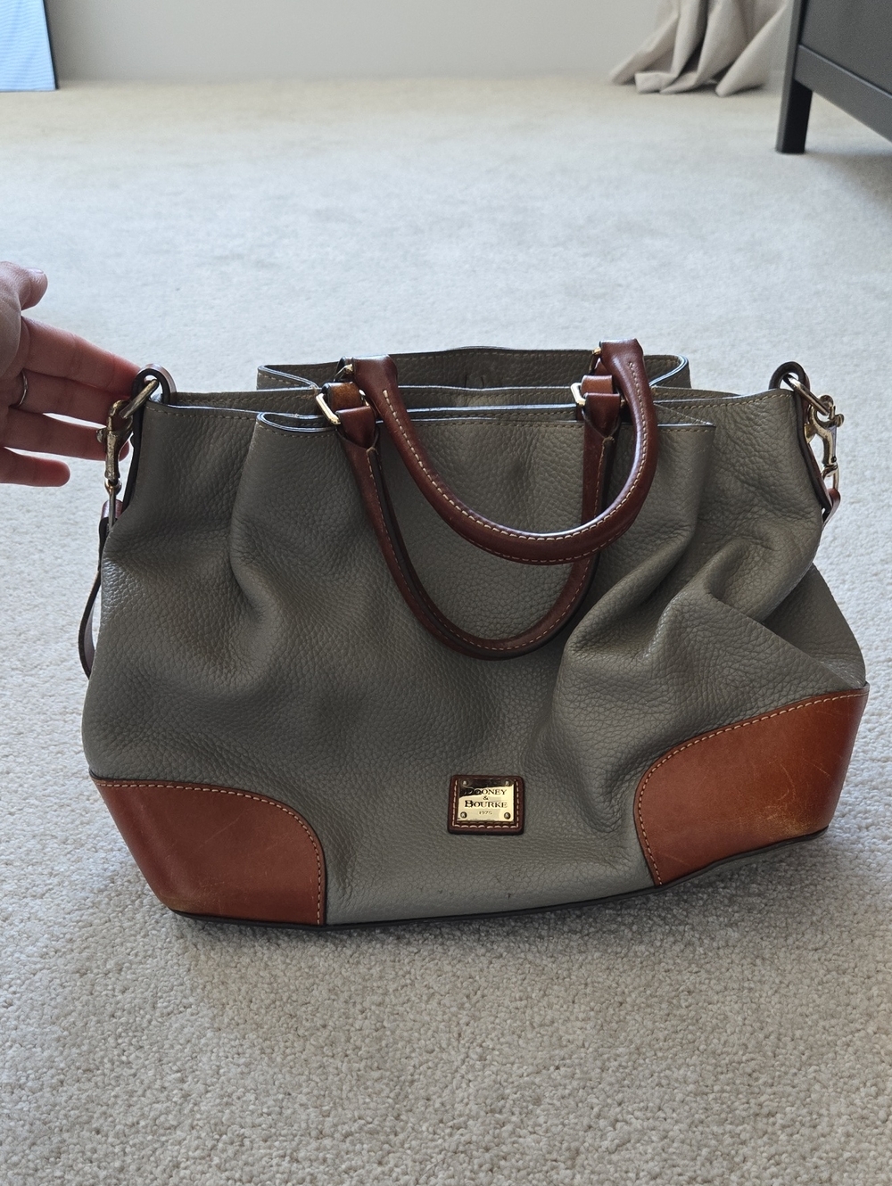 Dooney & Bourke Brenna Pebble Leather Satchel